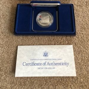 US Mint 1987 Silver Dollar Coin Set